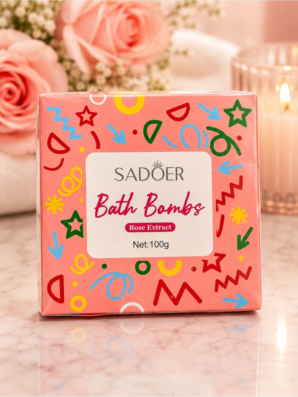 Sadoer Rose Extract bath bomb
